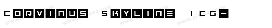 Corvinus Skyline ICG字体转换